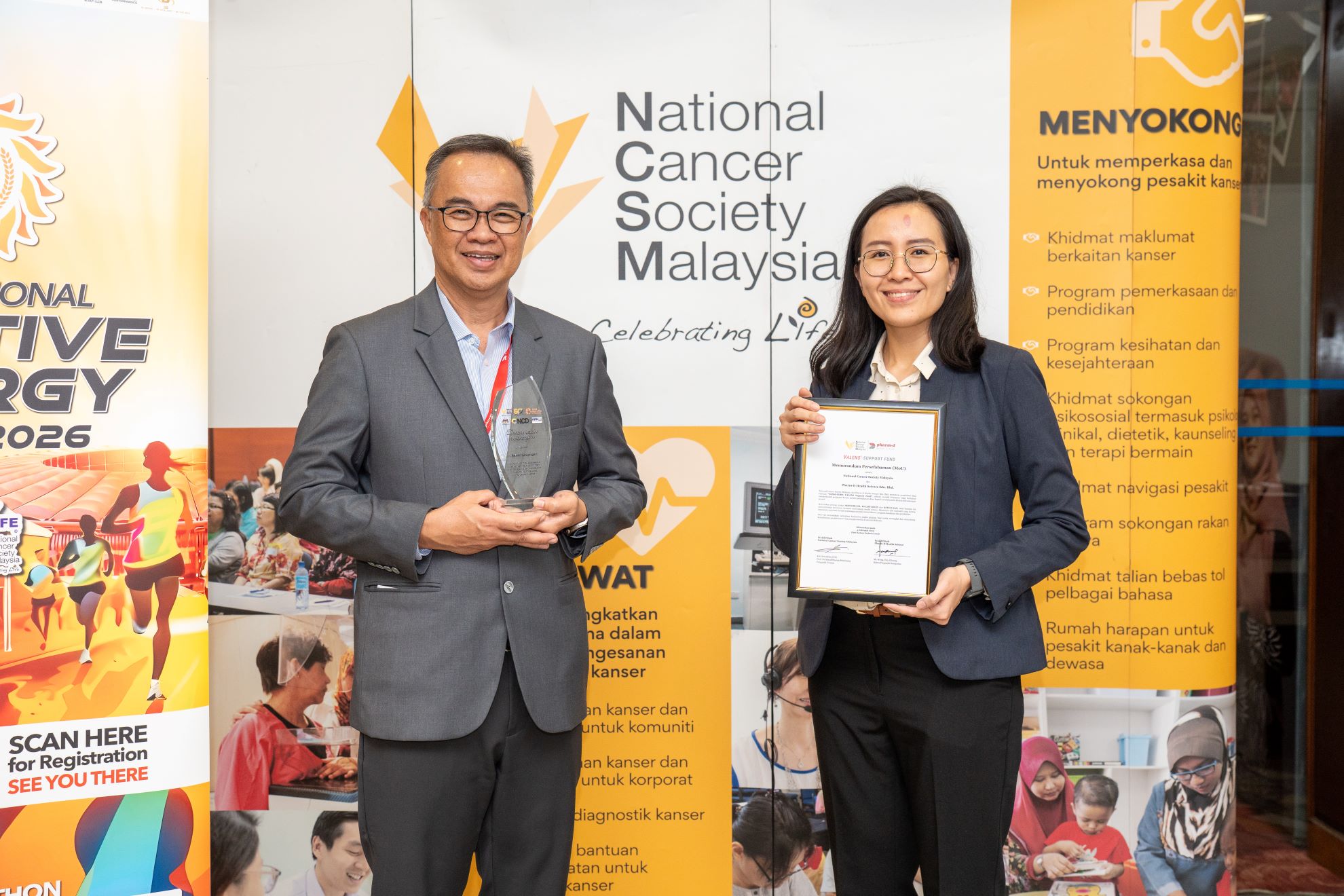 Official MOU Signing between Pharm-D Health Science and National Cancer Society Malaysia